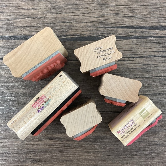 Vintage mailbox hats flower rubber stamps journal mixed media art - Picture 2 of 5